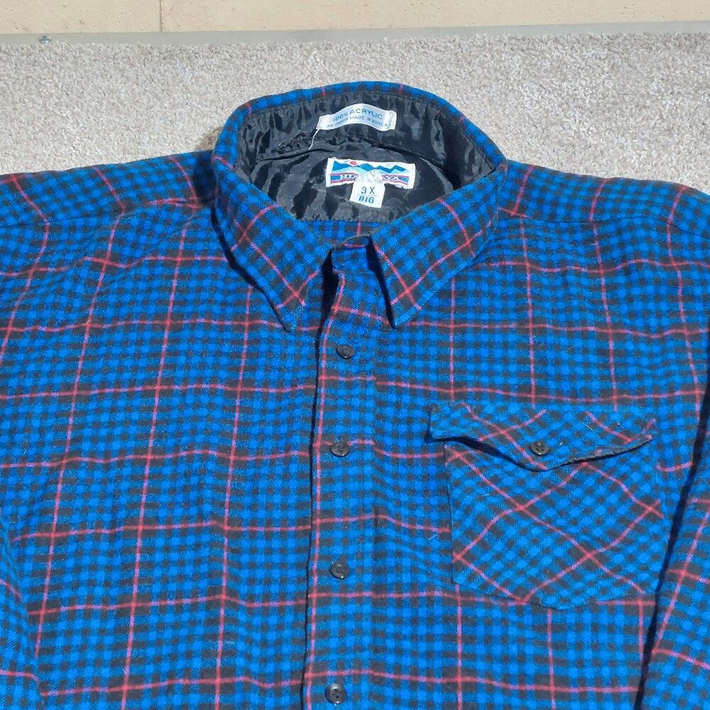Himalaya Long sleeve acrylic button front shirt size 3XL